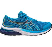 Asics Gel Cumulus 24 GS Junior Running Shoes Blue Kids Cushioned Carbon Trainers