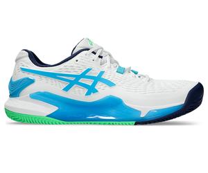 ASICS GEL-RESOLUTION 9 CLAY White/Digital Aqua 8.5