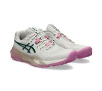 Asics Gel-Resolution X Women's Padel Shoes | UK 4.5 in Soft Oat/Jewel Green