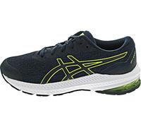 ASICS GT-1000 11 GS, Sneaker, French Blue/Hazard Green, (36 EU) 3 UK
