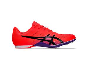 ASICS Hyper Mid Distance 8 Spike shoes Unisex-red, black, Size 9