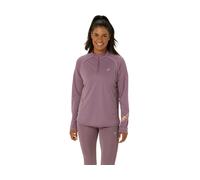 ASICS ICON 1/2 ZIP LS TOP Dusty Mauve/Watershed Rose XL