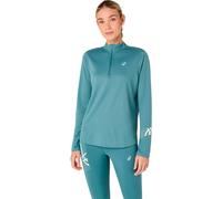 ASICS Icon 1/2 Zip Running shirt - turquoise, Size S