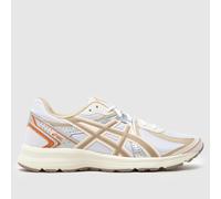 ASICS JOG 100S Trainers in White & Orange UK 10 (EU 45)