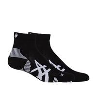 ASICS Kids Cushion Run Quarter Sock Black/Black 2-5
