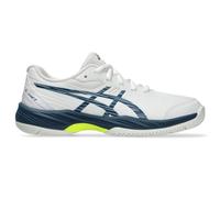 ASICS Kid's Gel-Game 9 Grade School Tennis Shoes, 2, White/MAKO Blue