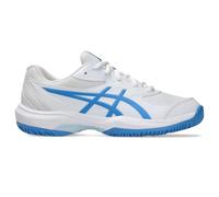 ASICS Kids Gel-Game Grade School Tennis Shoes, White Blue Coast, 3.5 UK