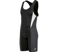 ASICS Legit Wrestling Singlet, Black/Steel Grey, 2XS