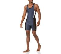 ASICS Legit Wrestling Singlet, Navy/Black, X-Large