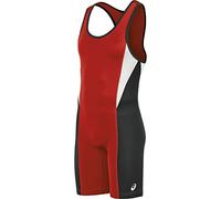 ASICS Legit Wrestling Singlet, Red/Black, Large