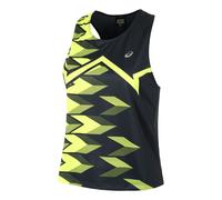 ASICS Light Graphic Tank Top Women - Dark Blue, Neon Yellow, Size L