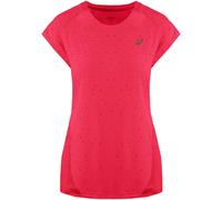 Asics Lite-Show Womens Running Top Pink Short Sleeve Lightweight Run T-Shirt
