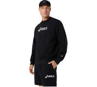 ASICS Logo Fleece Crew-Neck Top M Black Men