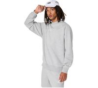 ASICS Logo Fleece Crew-Neck Top XL Gray Men