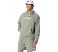ASICS Logo Fleece Pullover Hoodie XXL Green Men