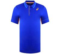 Asics Logo Mens Blue Padel Polo Shirt