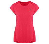 Asics Logo Womens Pink T-Shirt Cotton - Size Medium