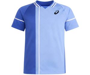 Asics Match Actibreeze Short Sleeve Mens Blue Tennis Top 2041A282_403