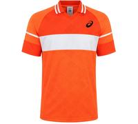 Asics Match Actibreeze Short Sleeve Mens Orange Tennis Polo Shirt 2041A283_800