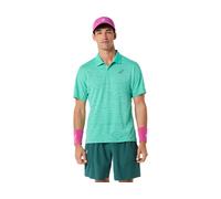 ASICS MATCH JACQUARD POLO SS TOP Aurora Green 2XL