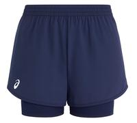 Asics Match Stretch Waist Womens Navy Tennis Shorts 2042A352_400