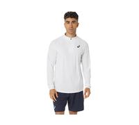 ASICS MEN COURT LS 1/2 ZIP TOP Brilliant White/Brilliant White L