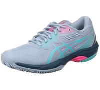 ASICS Men's Game FF Padel Sneaker, Grey Blue/Energy Aqua, 9.5 UK