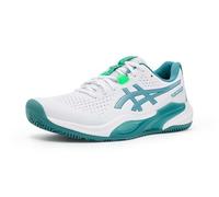 ASICS Men's Gel-Challenger 15 Padel Tennis Shoes, White/Misty Pine, 8