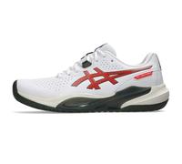 ASICS Men's Gel-Challenger 15 Tennis Shoes, White/Cherry Tomato, 10