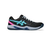 ASICS Men's Gel-Dedicate 8 Padel Sneaker, Black/Energy Aqua, 11 UK