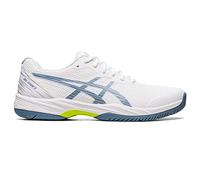 ASICS Men's Gel-Game 9 Tennis Shoes, White/Steel Blue, 11 UK