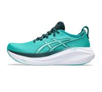 ASICS Men's Gel-Nimbus 27 Running Shoes, Wave Teal/Saxon Green, 9.5 UK