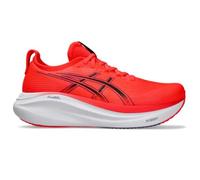 ASICS Men's Gel-Nimbus 27 Sneaker, Flash Red Black, 9.5 UK