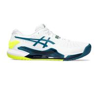 ASICS Men's Gel-Resolution 9 Sneaker, White Restful Teal, 5 UK
