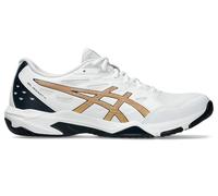 Asics Men's Gel-Rocket 11 Sneaker, White Pure Gold, 9 UK