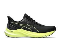 ASICS Men's GT-2000 12 Running Shoes, Black/Glow Yellow, 9 UK