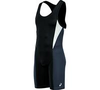 ASICS Men's Legit Wrestling Singlet, Black/Steel Grey, Small