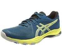 Asics Men's Netburner Ballistic FF 2 Volleyball Shoe, DEEP SEA Teal/Glow Yellow, 17.5 UK
