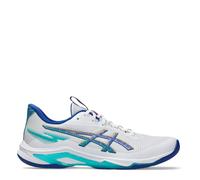 ASICS Men's Netburner Ballistic FF 4 Sneaker, White Blue, 11 UK
