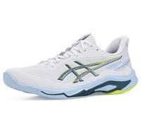 ASICS Men's Netburner Ballistic FF 4 Volleyball Shoes, White/Raw Indigo, 14
