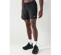 Asics Mens Running Core 7inch Shorts, Black, Size 2Xl, Men Black