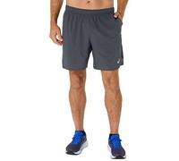Asics Mens Running Core 7Inch Shorts- Grey, Grey, Size L, Men Grey