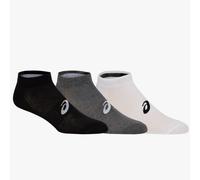 Asics Men's Running Socks UK 11.5-13 White Grey Black Ankle Cushioned 3 Pack