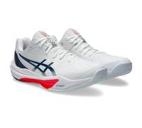 ASICS Men's Sky Elite FF 3 Sneaker, White Mako Blue, 13 UK