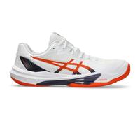 ASICS Men's Sky Elite FlyteFoam 3 Volleyball Shoes, White/Nova Orange, 11 UK