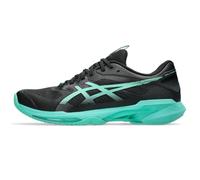 ASICS Men's Solution Speed FF 4 Tennis Shoes, Black/Aurora Green, 12