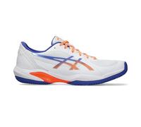 ASICS Men's Solution Swift FF 2 Padel Sneaker, White Dark Cobalt, 5 UK