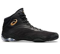 ASICS Men's Split Elite Wrestling Shoes, Black/Pure Gold, 9 UK