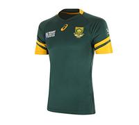 ASICS Men's Springboks Home Short Sleeve T-Shirt - Bottle Green/Bottle Green, 2X-Large