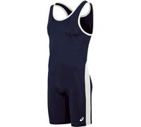 ASICS Men's T-back Performance Wrestling Singlet, Navy/White, Small